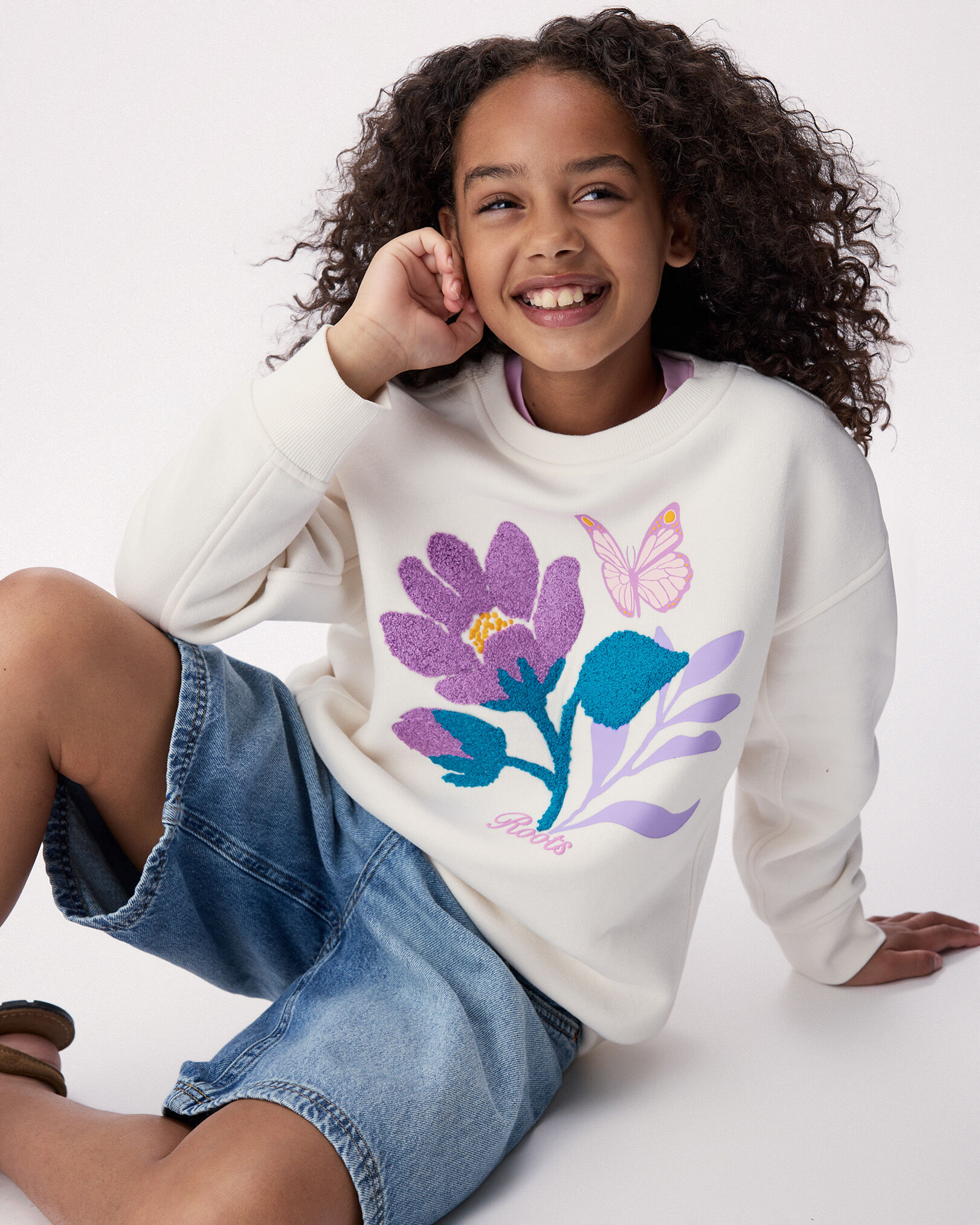 Kids Skyline Relaxed Crew Sweatshirt